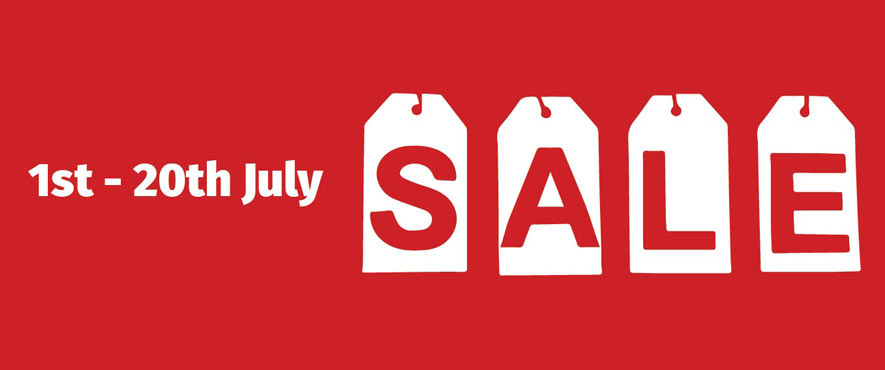 Sale from 1st - 2nd July